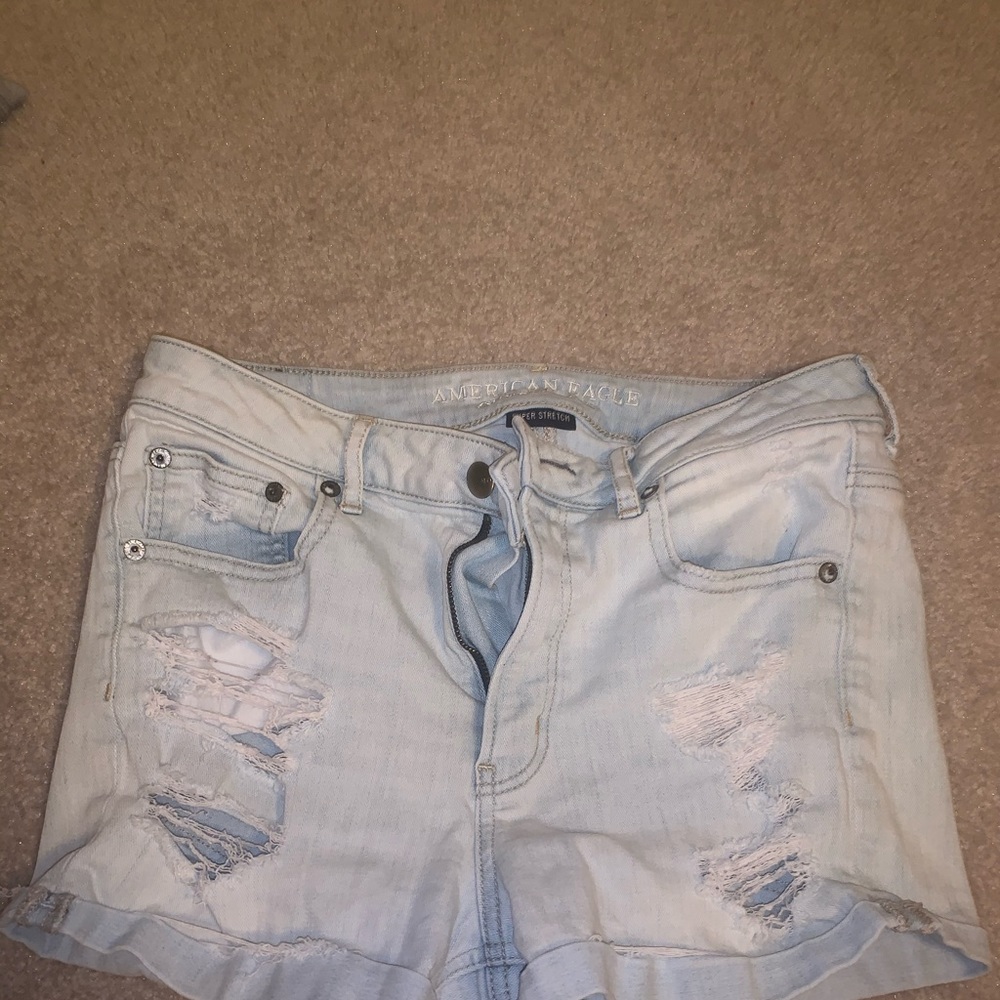 american eagle denim shorts